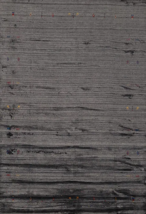 Stylish Simplicity Gabbeh Area Rug 8x10 with Subdued Design Elements