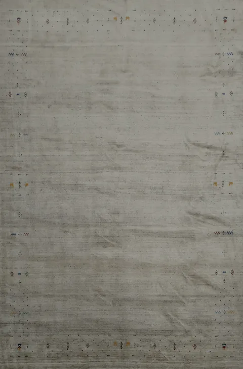 Sophisticated Gabbeh Large Area Rug 9x12 with Sleek Minimal Design