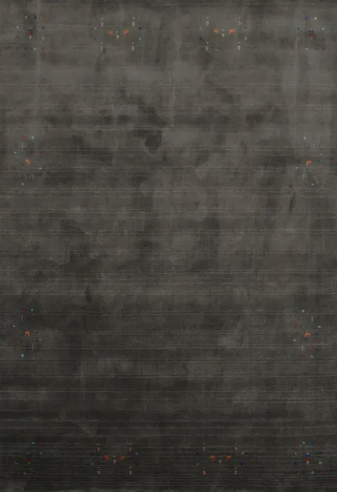Gray Matte Gabbeh Area Rug 8x10 for a Chic and Contemporary Space