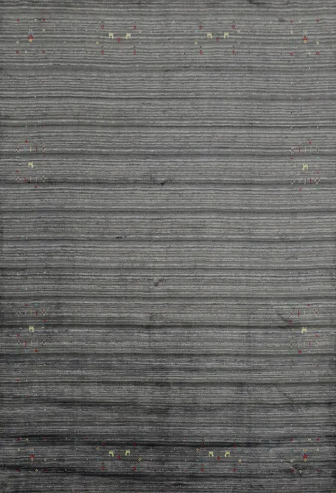 Sophisticated Gabbeh Area Rug 8x10 with Artistic Colored Details