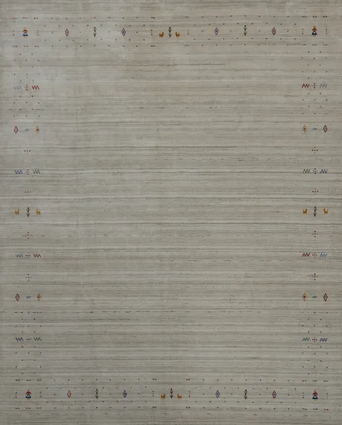 Handmade Silk Gabbeh Oriental Area Rug 9x10