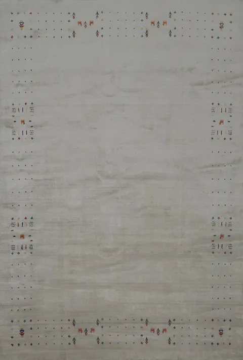 Tribal Silk Gabbeh Oriental Area Rug 8x10