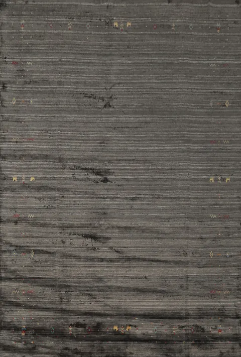 Elegant Gabbeh Area Rug 8x10 with Subtle Delicate Accents
