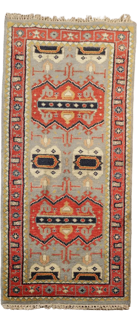 Handmade Wool Heriz Serapi Indian Rug 3x6