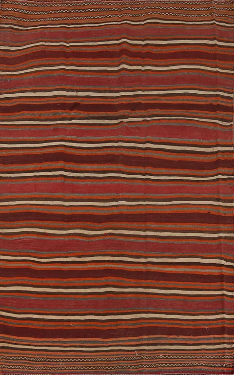 Vegetable Dye Kilim Persian Area Rug 5x8
