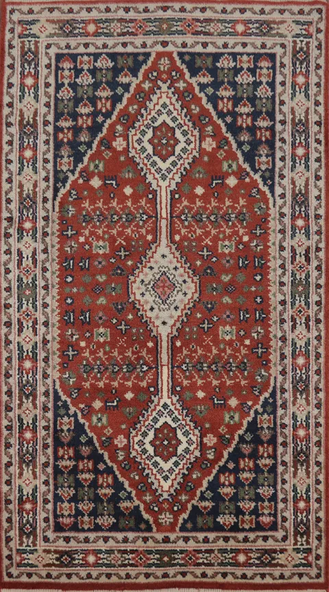 Geometric Heriz Serapi Indian Rug 3x5