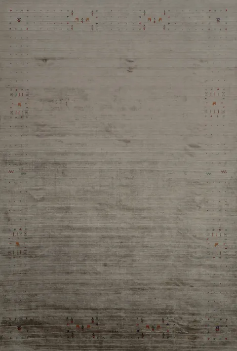 Sophisticated Neutral Tones Gabbeh Area Rug 9x12 for Classic Homes