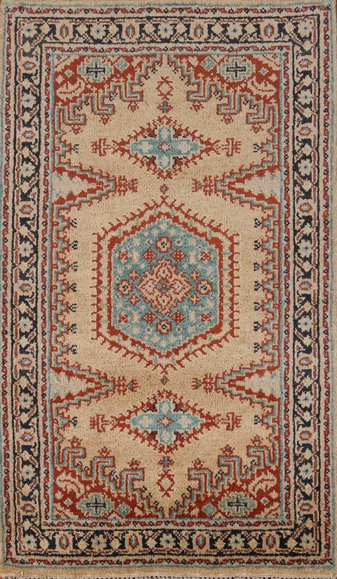 Geometric Viss Indian Rug 3x5