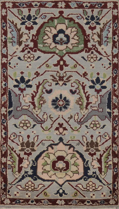 Handmade Wool Oushak Indian Rug 3x5