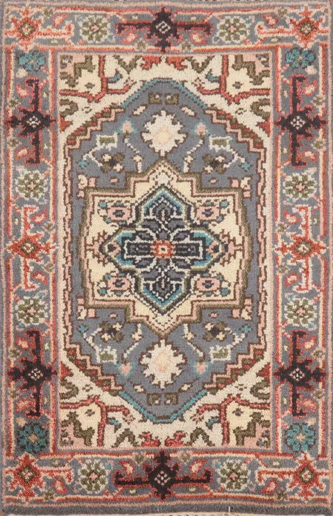 Geometric Heriz Serapi Indian Rug 2x3