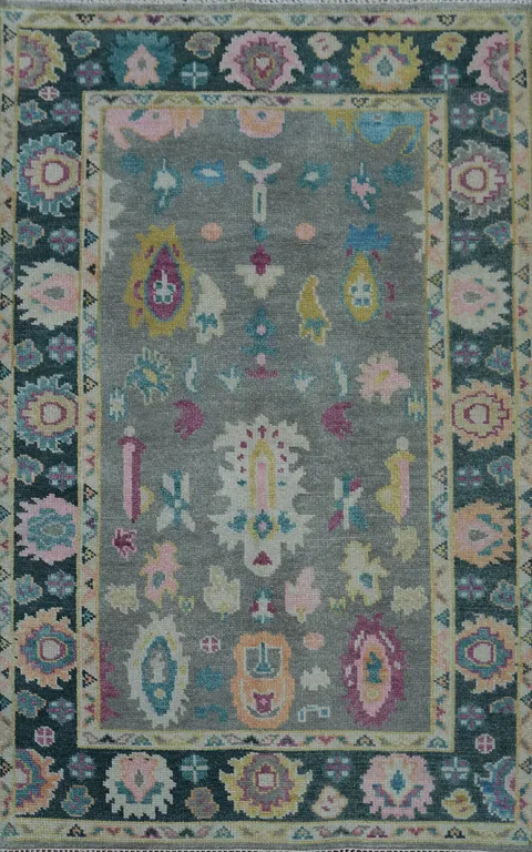 Handmade Oushak Indian Area Rug 5x8