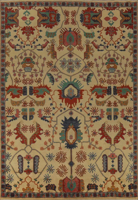 Handmade Wool Heriz Serapi Indian Area Rug 9x12