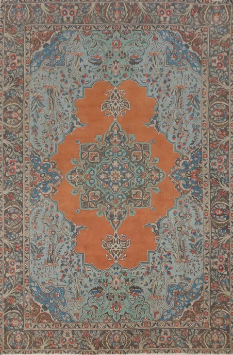 Traditional Wool Tabriz Persian Area Rug 7x10