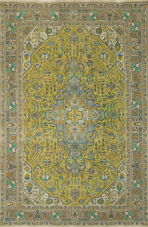 Traditional Wool Tabriz Persian Area Rug 8x11