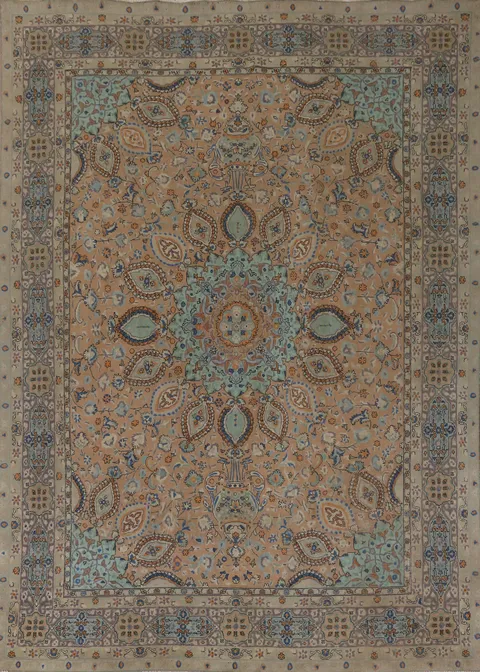 Traditional Wool Tabriz Persian Area Rug 10x13