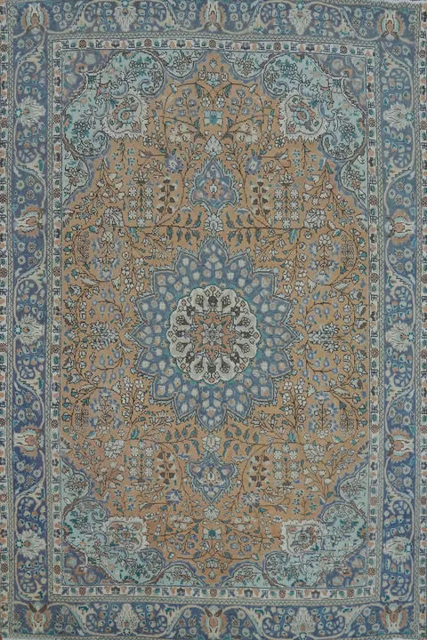 Traditional Wool Tabriz Persian Area Rug 7x9