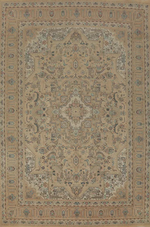 Traditional Wool Tabriz Persian Area Rug 8x11