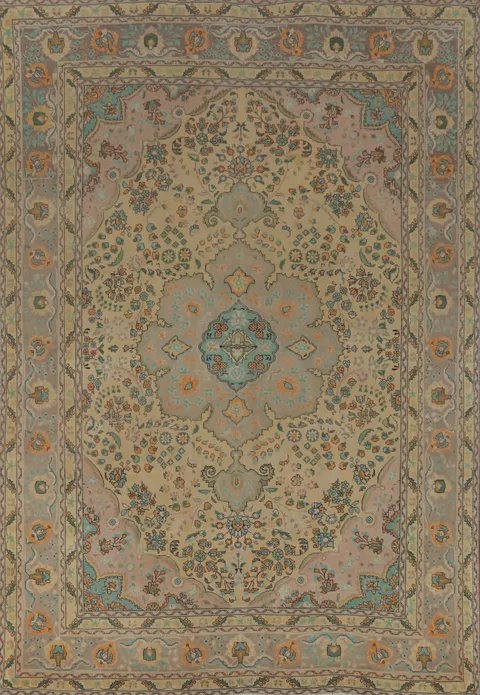 Handmade Floral Tabriz Persian Area Rug 8x11