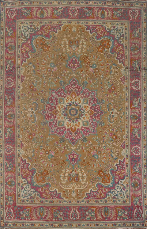 Traditional Wool Tabriz Persian Area Rug 7x10