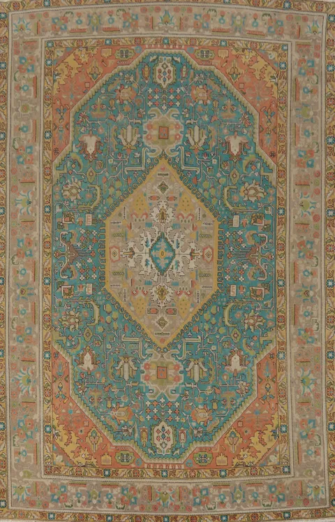 Traditional Wool Tabriz Persian Area Rug 7x10