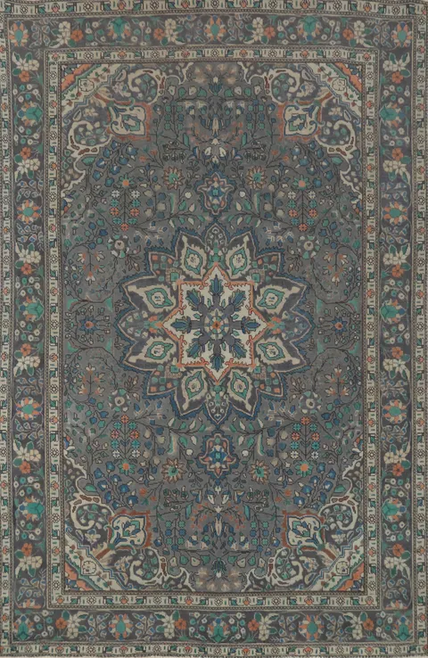 Traditional Wool Tabriz Persian Area Rug 7x10