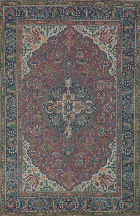 Traditional Wool Tabriz Persian Area Rug 7x10