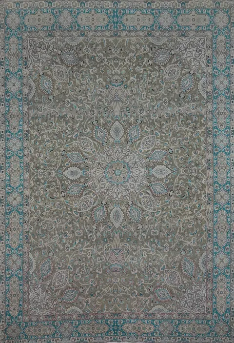 Traditional Wool Tabriz Persian Area Rug 9x13