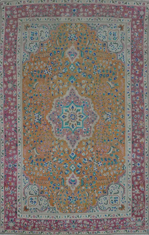 Traditional Wool Tabriz Persian Area Rug 6x11
