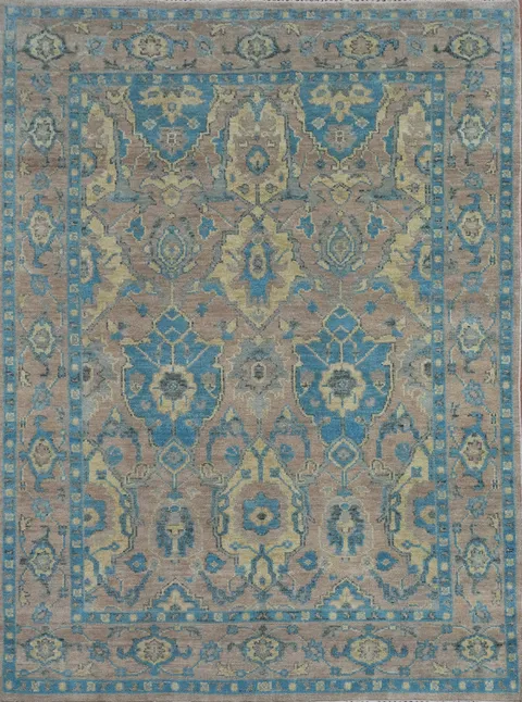 Handmade Wool Oushak Indian Area Rug 8x10