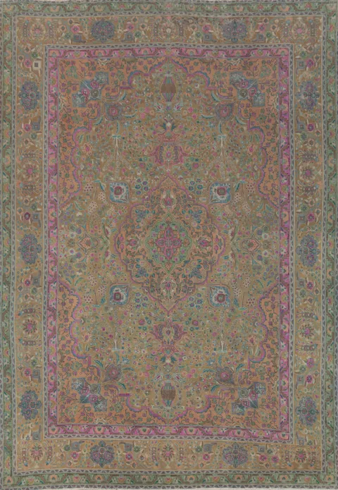 Traditional Wool Tabriz Persian Area Rug 10x13