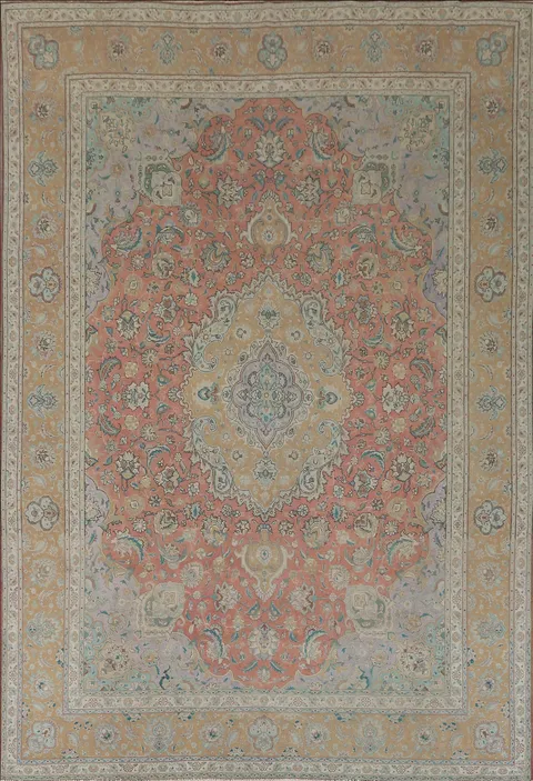 Vintage Floral Heriz Persian Area Rug 10x13