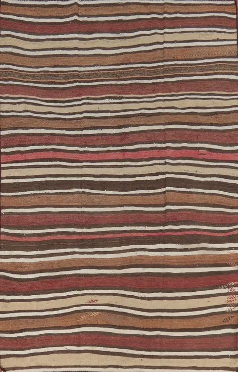 Vegetable Dye Kilim Persian Area Rug 5x8