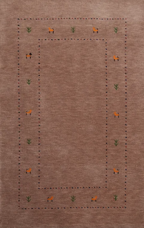 Tribal Gabbeh Oriental Accent Rug 4x6
