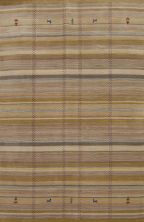 Handmade Wool Gabbeh Oriental Area Rug 5x8
