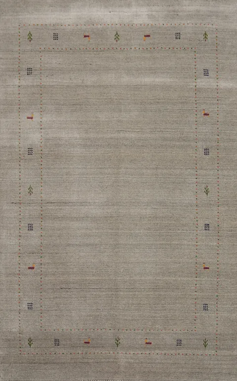 Tribal Gabbeh Oriental Area Rug 5x8