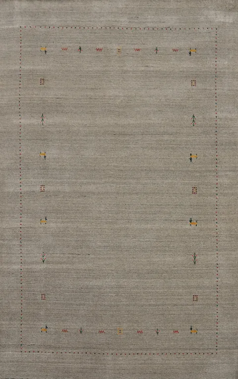 Handmade Wool Gabbeh Oriental Area Rug 5x8