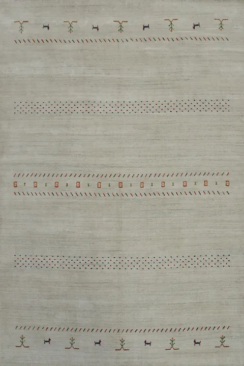 Handmade Wool Tribal Gabbeh Oriental Area Rug 6x9