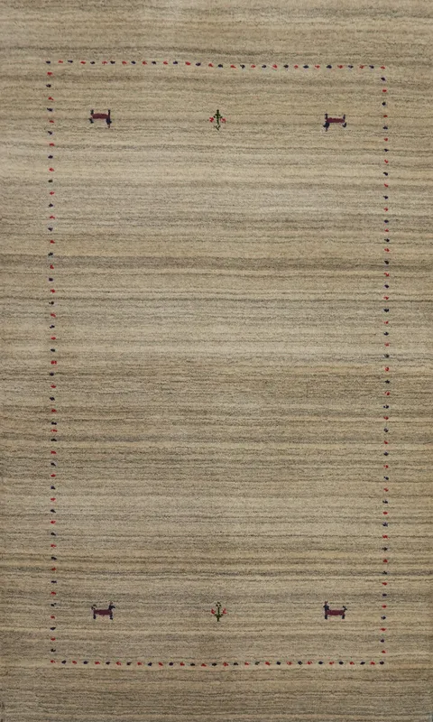 Handmade Gabbeh Oriental Accent Rug 3x5