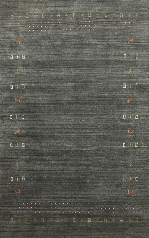 Tribal Gabbeh Oriental Area Rug 5x8