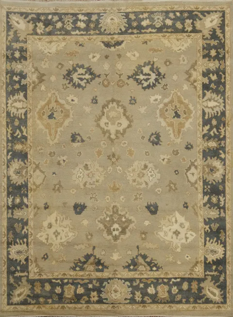 Camel Wool Handmade Oushak Indian Area Rug 8x10