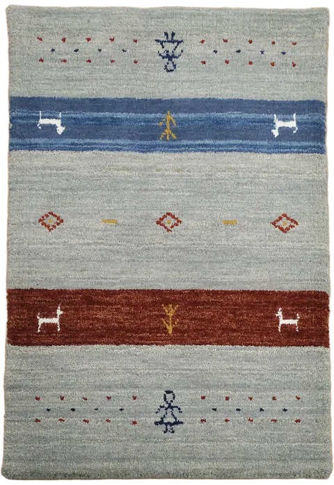 All-Over Trellis Wool Moroccan Area Rug 6x9