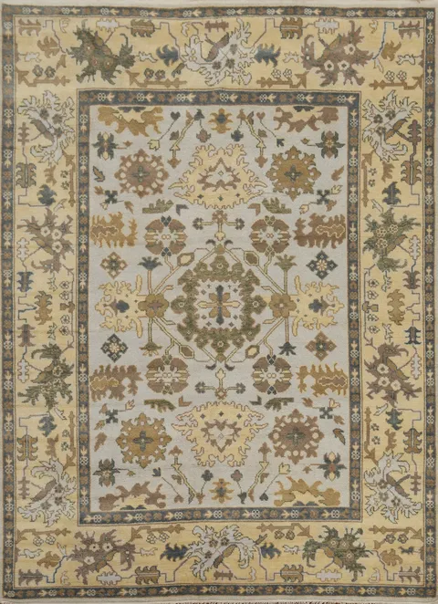 Handmade Floral Oushak Indian Area Rug 8x10