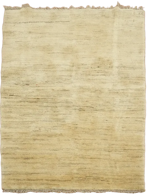 Artisanal Handmade Gabbeh Persian Rug in Neutral Shades 3x5 ft