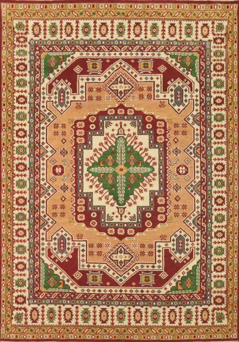Handmade Wool Kazak Indian Area Rug 9x12