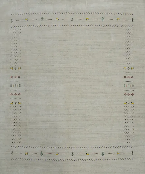 Tribal Wool Gabbeh Indian Square Area Rug 9x9
