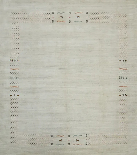 Tribal Wool Gabbeh Square Area Rug 9x9