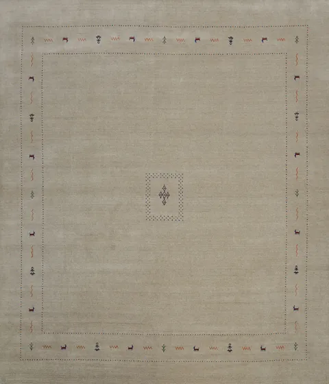 Square Wool Tribal Gabbeh Indian Area Rug 12x12