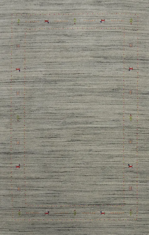 Handmade Wool Gabbeh Oriental Area Rug 5x8