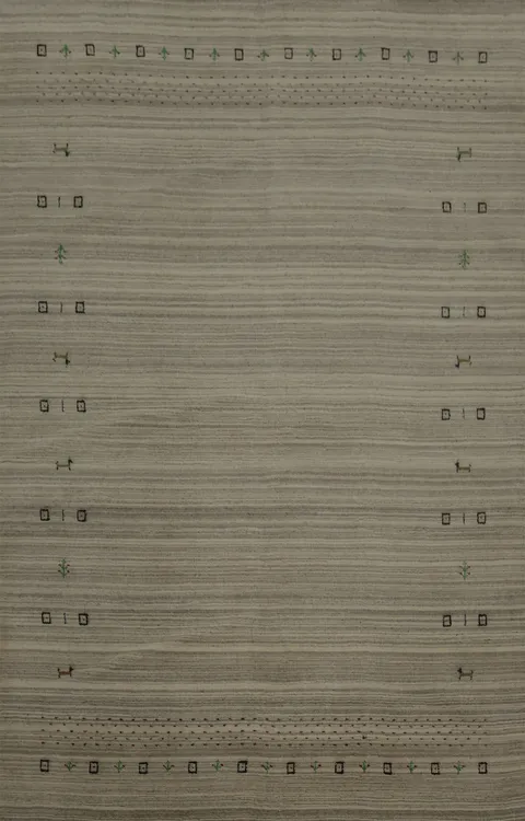 Artisan-Crafted Gabbeh Area Rug 6x9 Bringing Style and Warmth