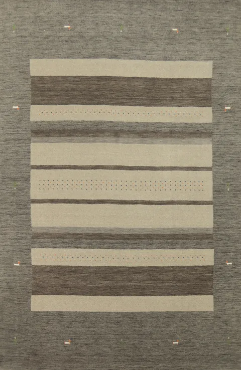 Handmade Wool Gabbeh Indian Area Rug 7x10
